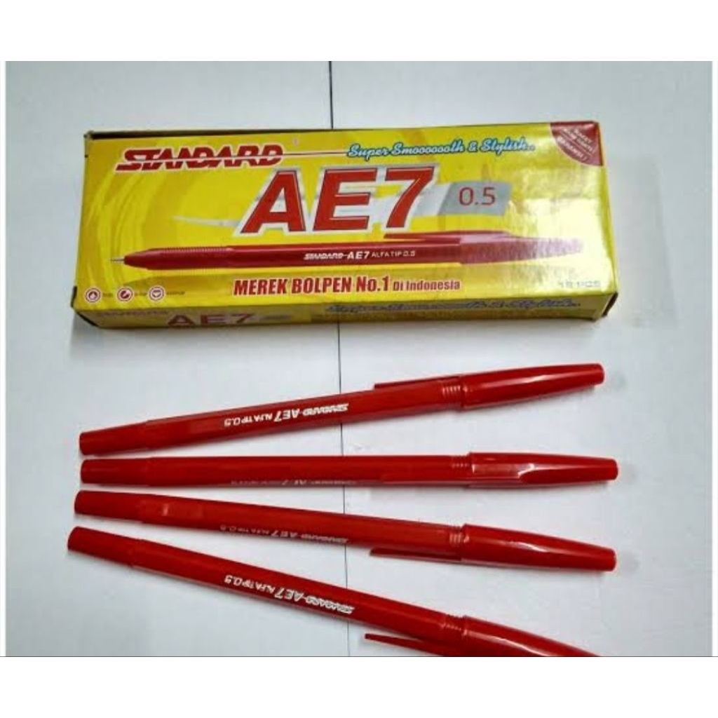 PULPEN MERAH STANDAR 1 LUSIN
