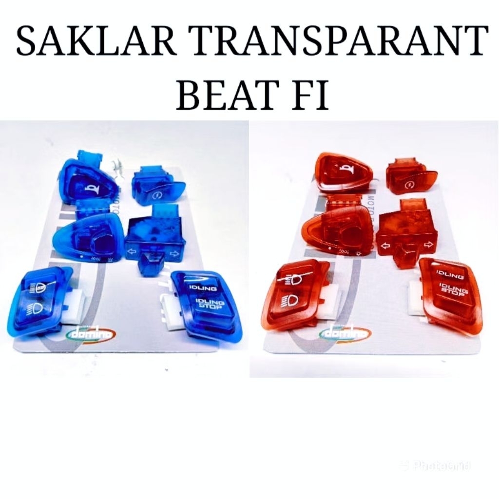 TOMBOL SAKLAR MOTOR HONDA TRANSPARANT VARIASI BEAT FI ESP VARIO SCOOPY REVO DLL