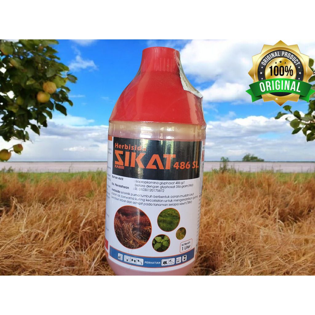 Herbisida SIKAT 486 SL - Herbisida Sistemik - Herbisida Pembasmi Gulma Daun Lebar Dan Sempit
