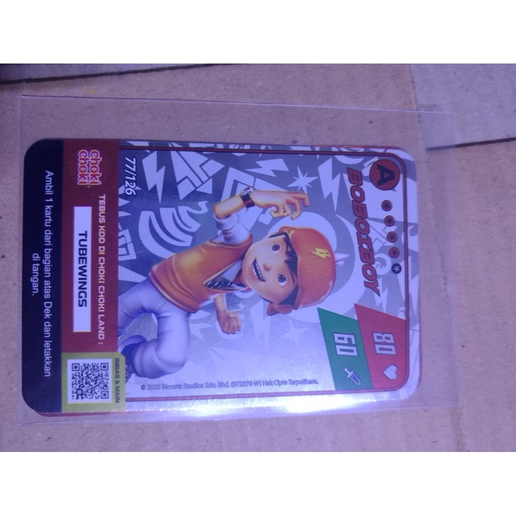 kartu Boboiboy Choki Choki