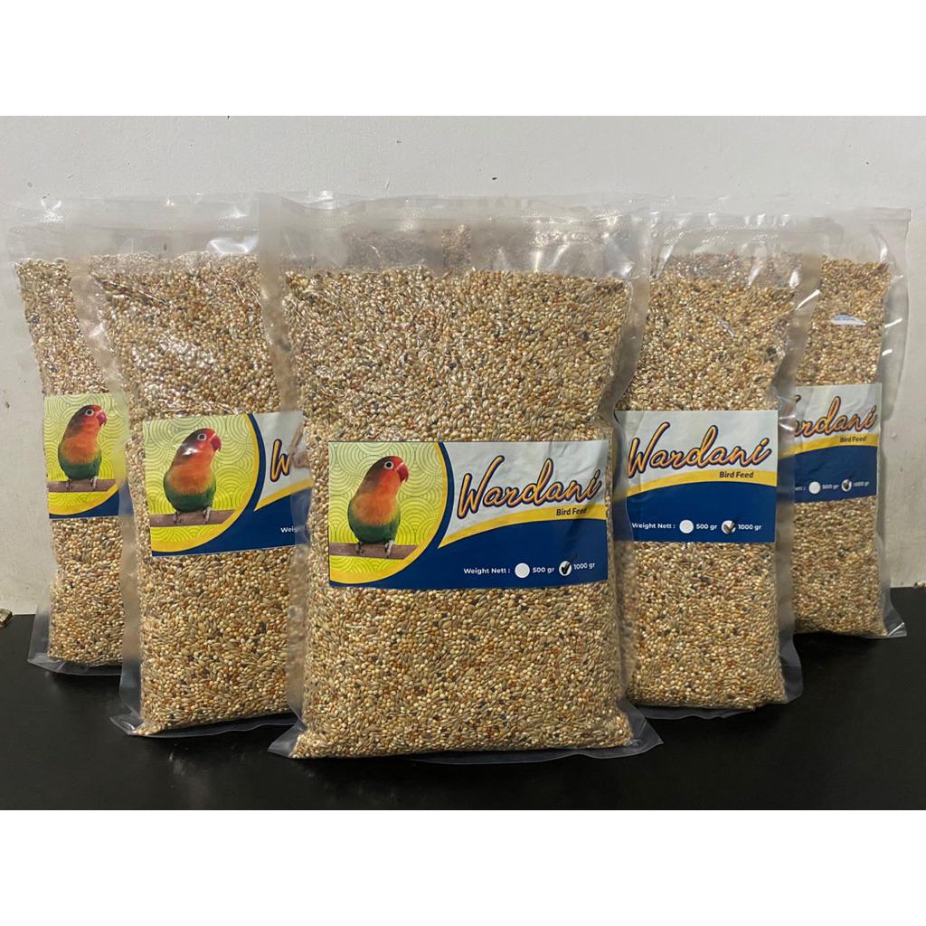 (BISA COD) Pakan Burung / Makanan Burung Lovebird / Kenari / Falk / Finch Millet Miled Campur Biji-B