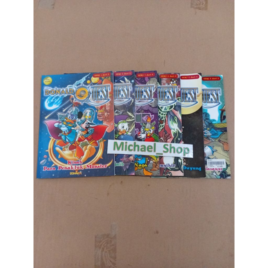 Buku Komik Majalah Walt Disney edisi koleksi Donal Bebek DonaldQuest Donald Quest Seri 1 2 3 4 5 6 T