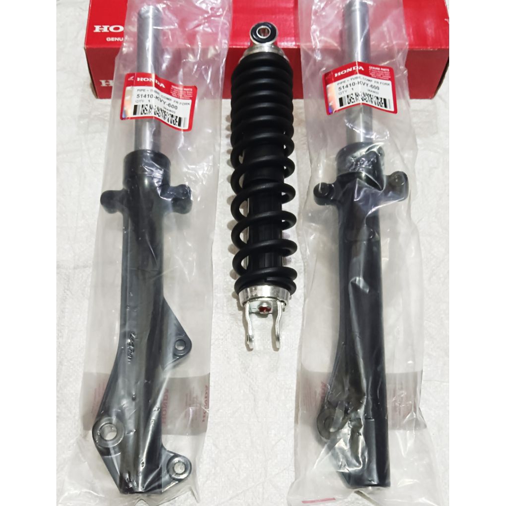 AS SHOCK DEPAN TABUNG + SHOCKBREAKER BELAKANG BEAT LAMA, BEAT KARBU, BEAT OLD SPAKBOR BAWAH 2008-200