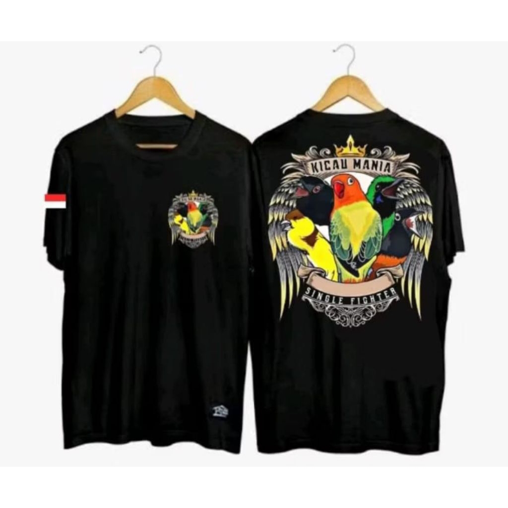 KAOS KICAU MANIA SINGLE FIGHTER SABLON DTF