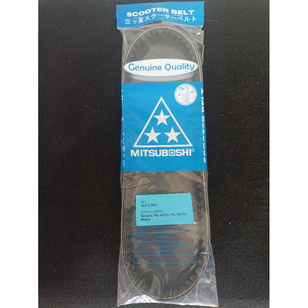 V-BELT / VANBELT MITSUBOSHI MIO KARBU/MIO SPORTY /MIO SMILE / NOUVO ORIGINAL