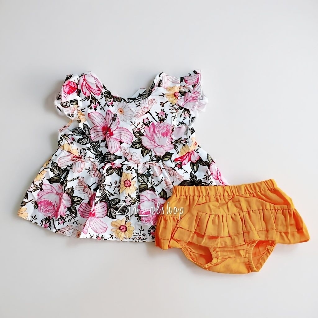 Setelan PATPAT bayi perempuan 6-9 bulan | Setelan pendek PATPAT bayi perempuan