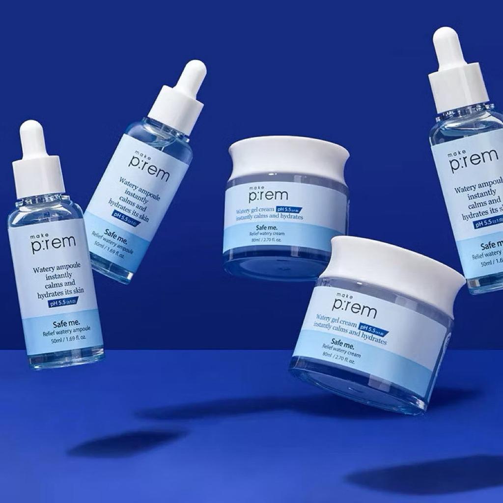 MAKE PREM | MAKE P:REM SAFE ME RELIEF WATERY CREAM 80ML | AMPOULE 50ML MAKE P.PREM