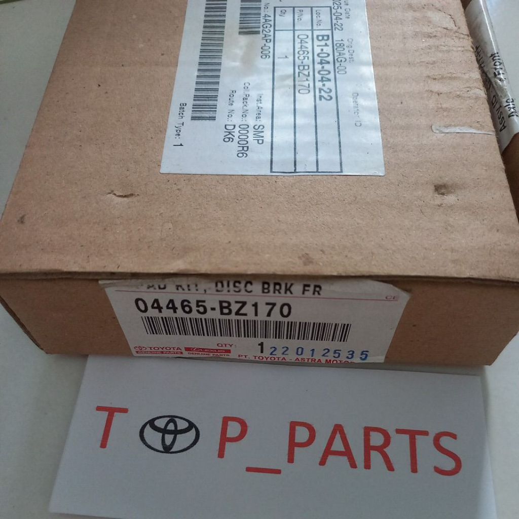 brakepad kampas rem depan avanza xenia rush terios orginal 04465-BZ170