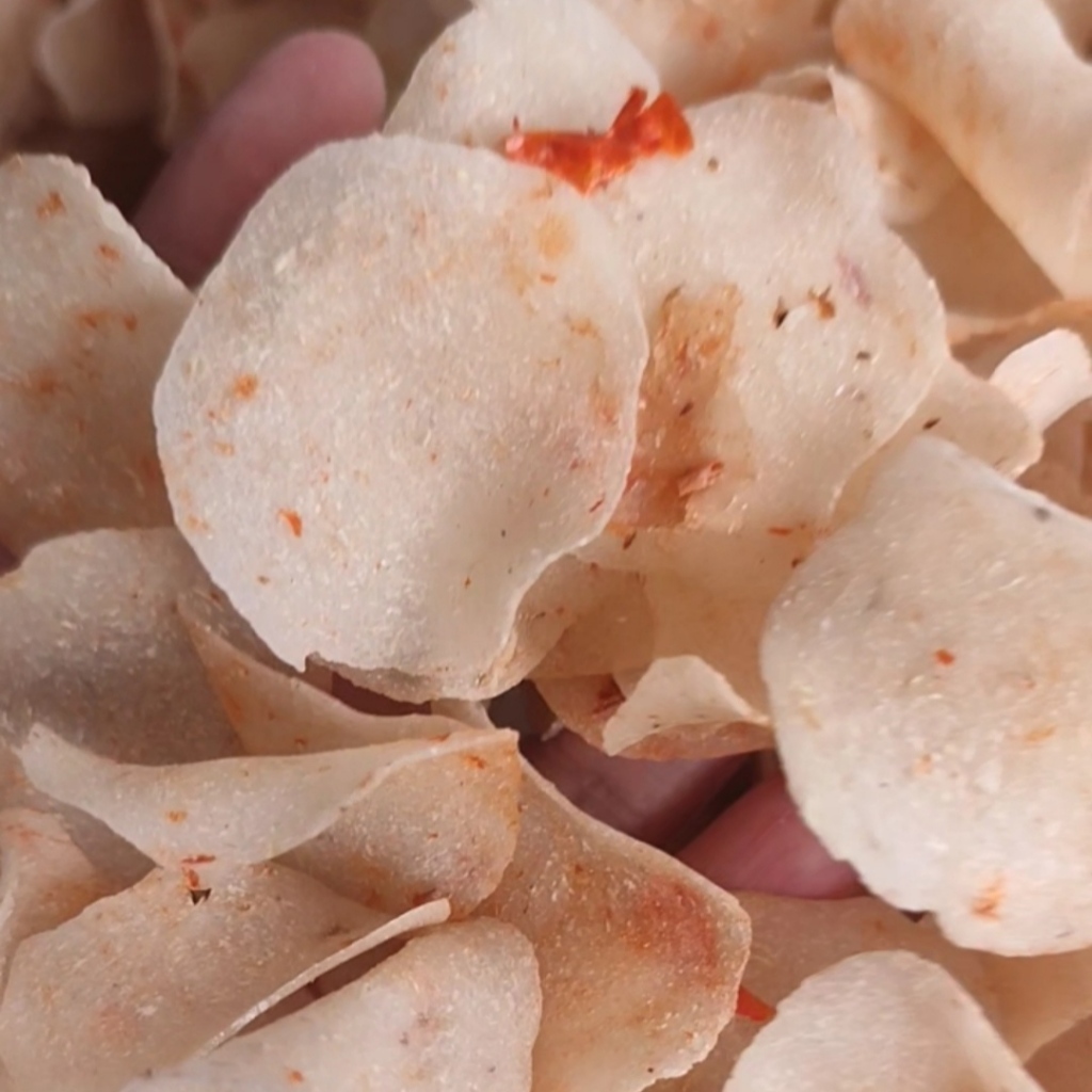 Opak singkong pedas manis,krupuk singkong asli Magelang berat 250gr