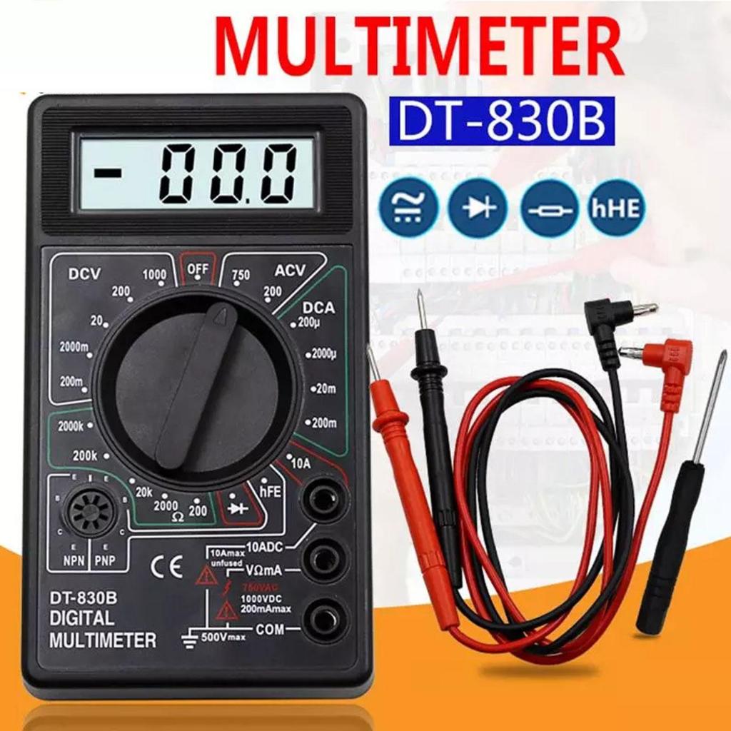 Multimeter Digital DT-830B Multitester Digital AVO Meter Multi Meter Ampere Volt Ohm Meter