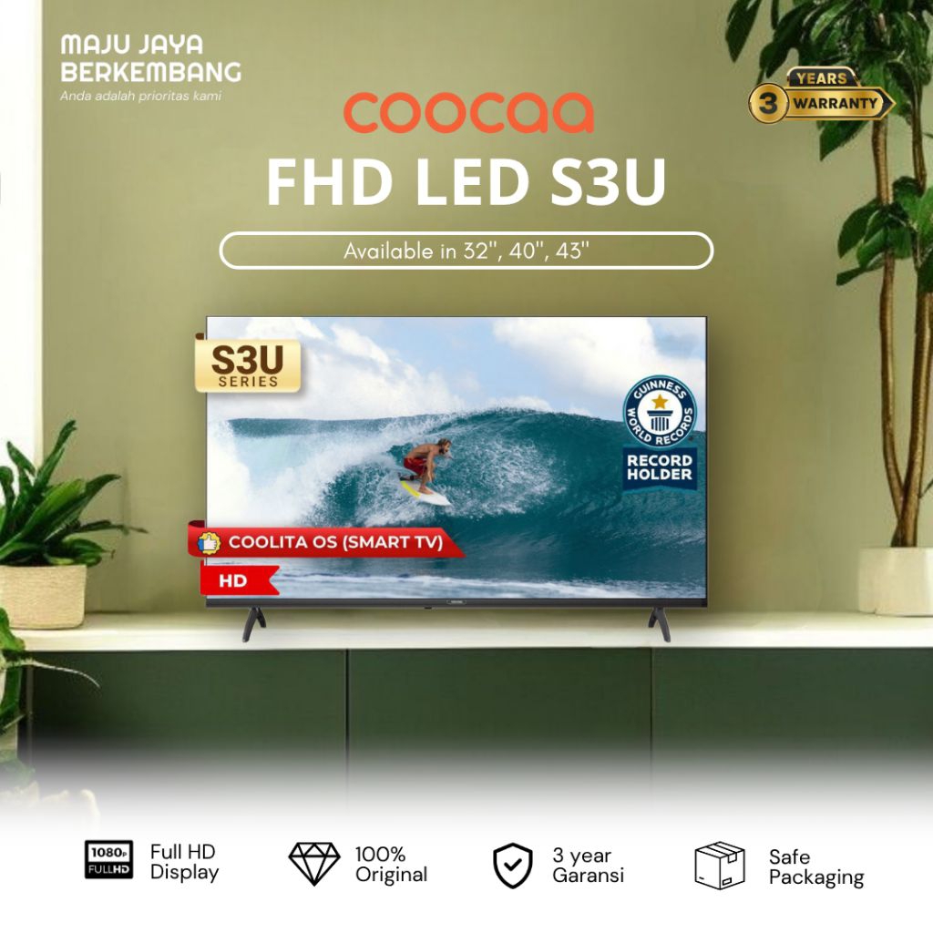 COOCAA 43S3U SMART TV 43 inch s3u