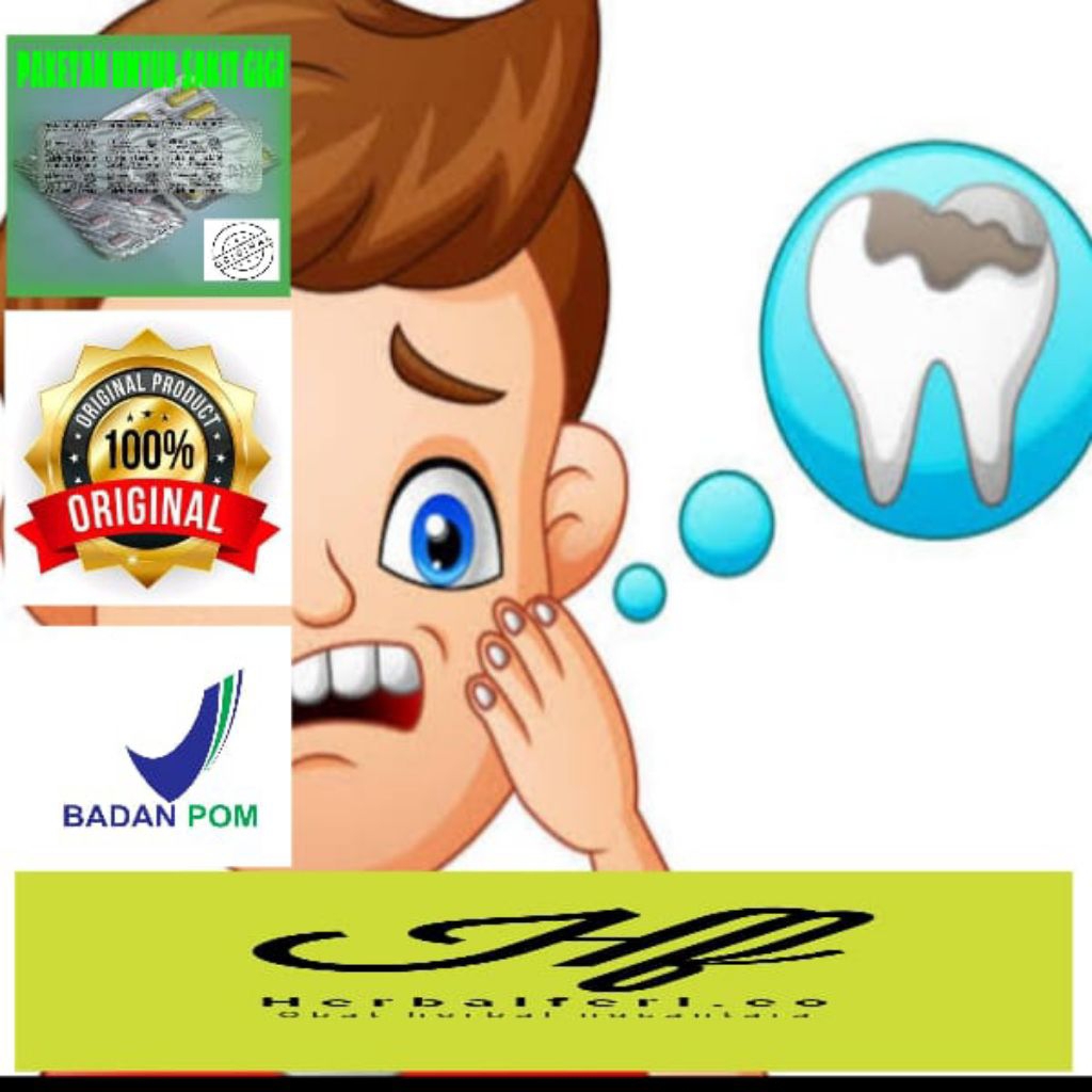 Obat Sakit gigi (3lbr), gusi bengkak, gigi berlubang,gigi goyang plus kalsium mujarab°