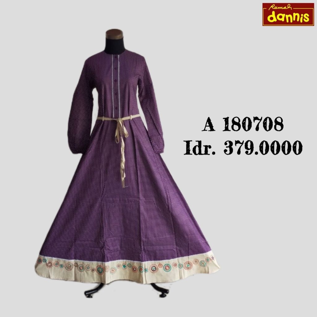 Promo Dannis Gamis Dewasa Katun Busana Muslim Wanita 01