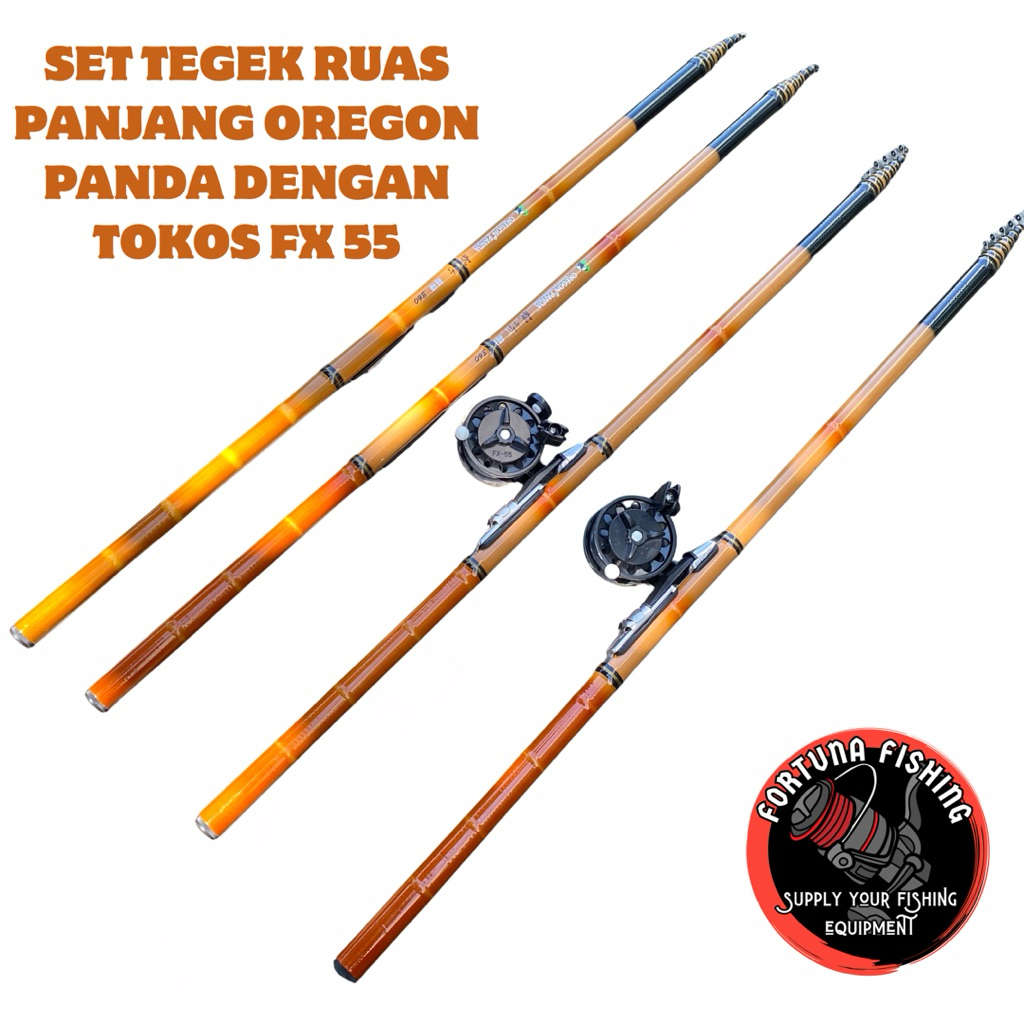 Satu Set Joran Pancing Tegek Kolong Ruas Panjang Oregon Panda