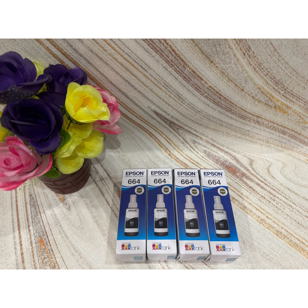 Tinta Epson 664 Hitam baru Original