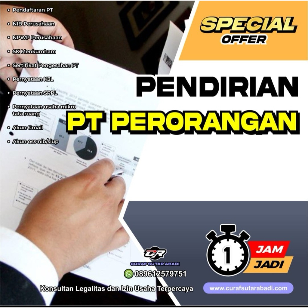 pendirian||pt perorangan||pt||badan usaha||pt perorangan