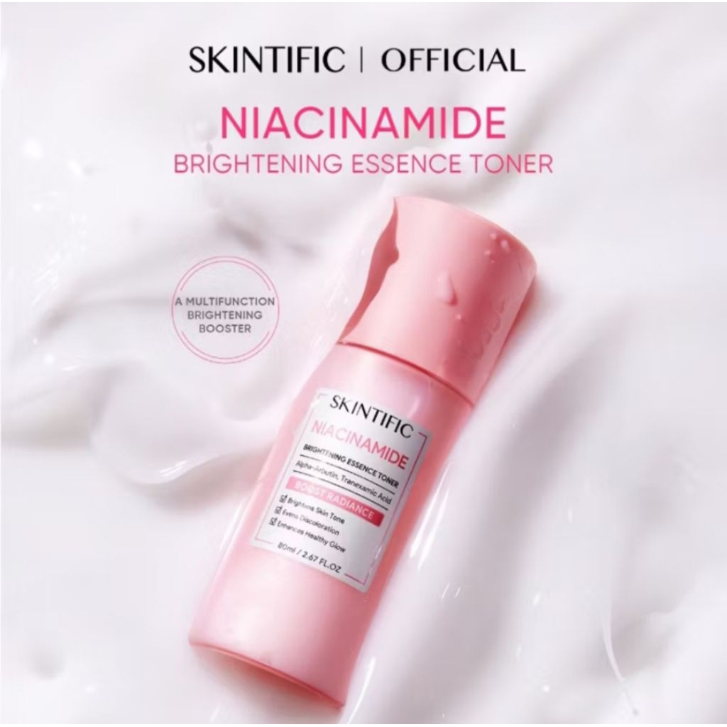 Skintific Niacinamide Brightening Essence Toner 80ml | Toner Untuk Semua Jenis Kulit