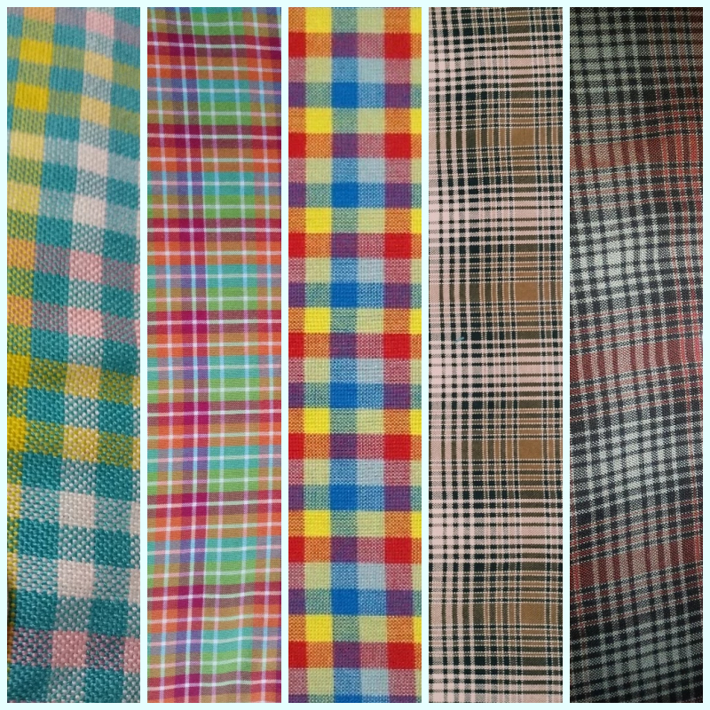 Kain Kotak Premium Yarndyed Motif Kotak-Kotak | Bahan Seragam Sekolah | Kain Kasmilon Meteran | Cele
