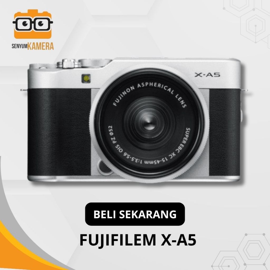 FUJIFILM X-A5  KAMERA MIRRORLESS 4K CERAH UNTUK PEMULA & VLOGGER