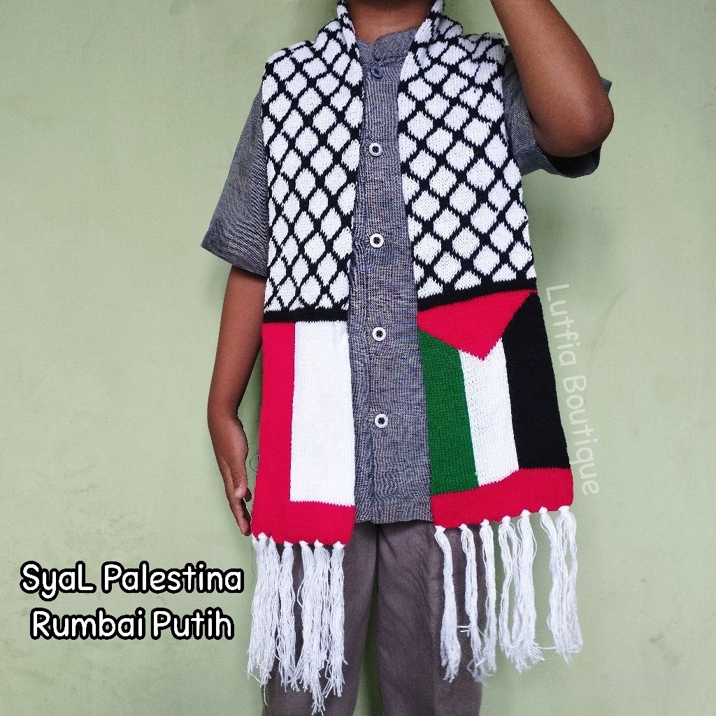 Syal Palestina / Syal Palestina Premium/ Syal Rajut Palestina Premium / Syal Palestina Dewasa / Sele