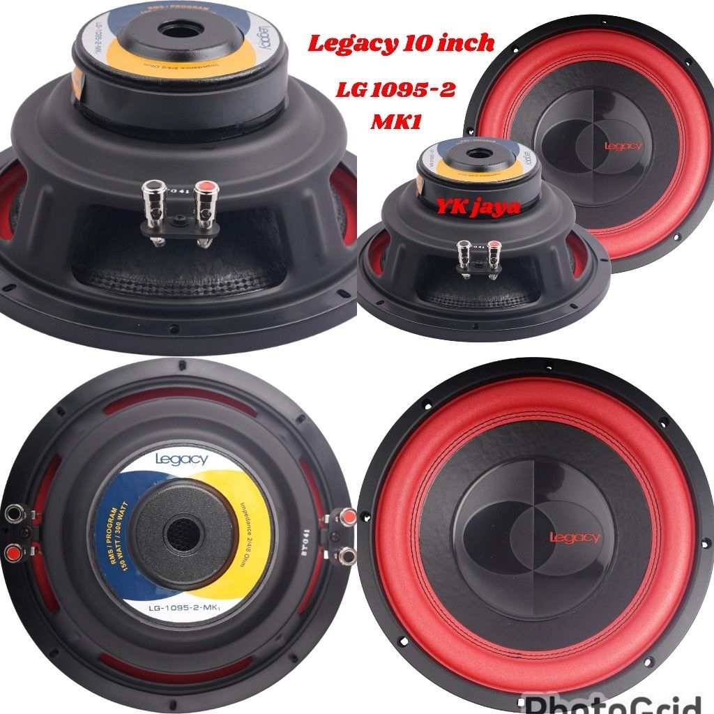 Legacy speaker komponen subwoofer 10 inch LG 1095-2 MK1 speker subwoofer 10" spiker subwoofer 10in o