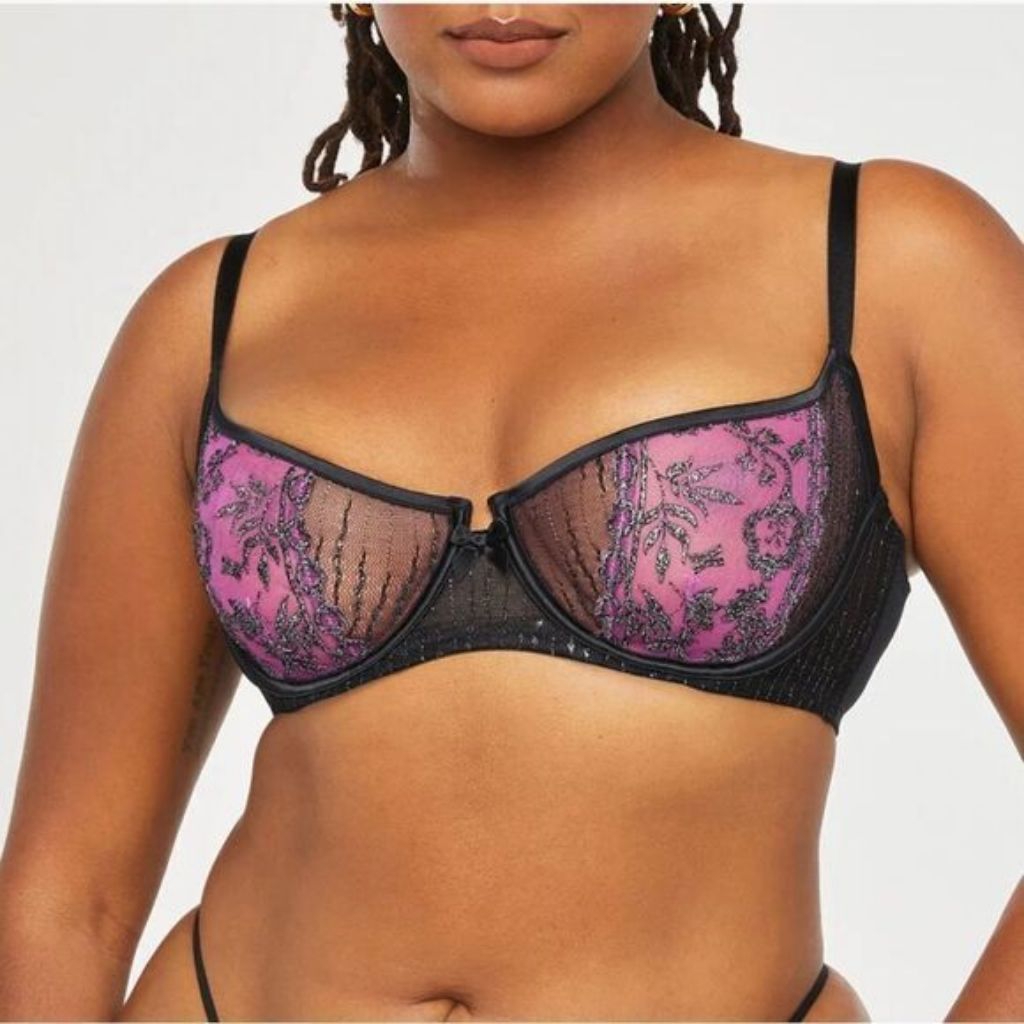 Bra Embroidery Mesh Balconette by Savage - 32A/B/C/DD, 34A/B/DDD, 36D/DDD, 38DDD, 40C/DDD, 42C/D/DD/