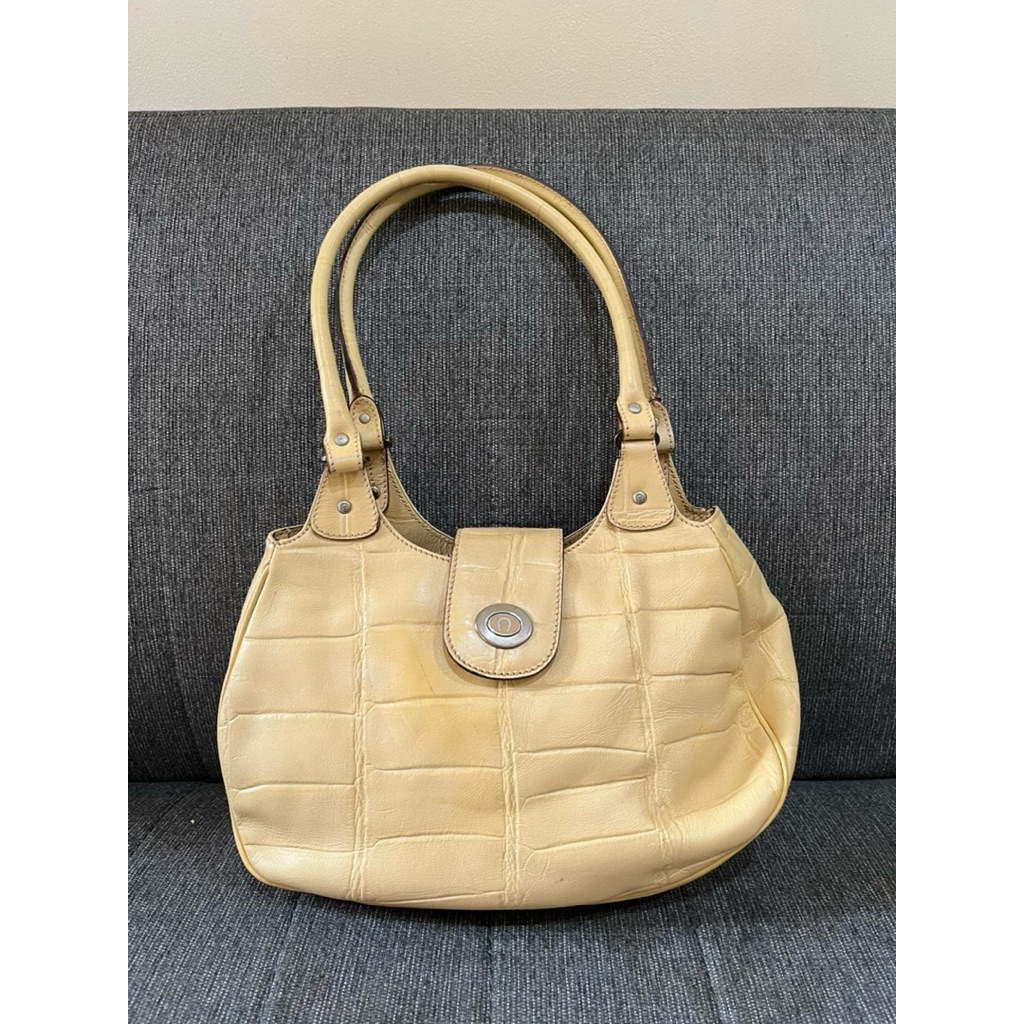 Tas Preloved Shoulder Bag Kulit Asli Aigner