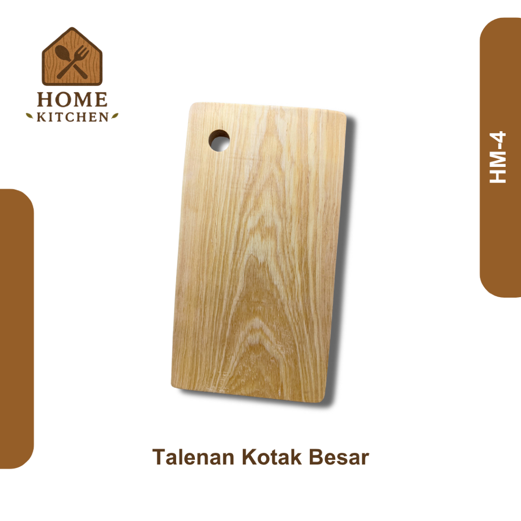 HomeKitchen Talenan Kotak Besar | Talenan Kayu Pinus