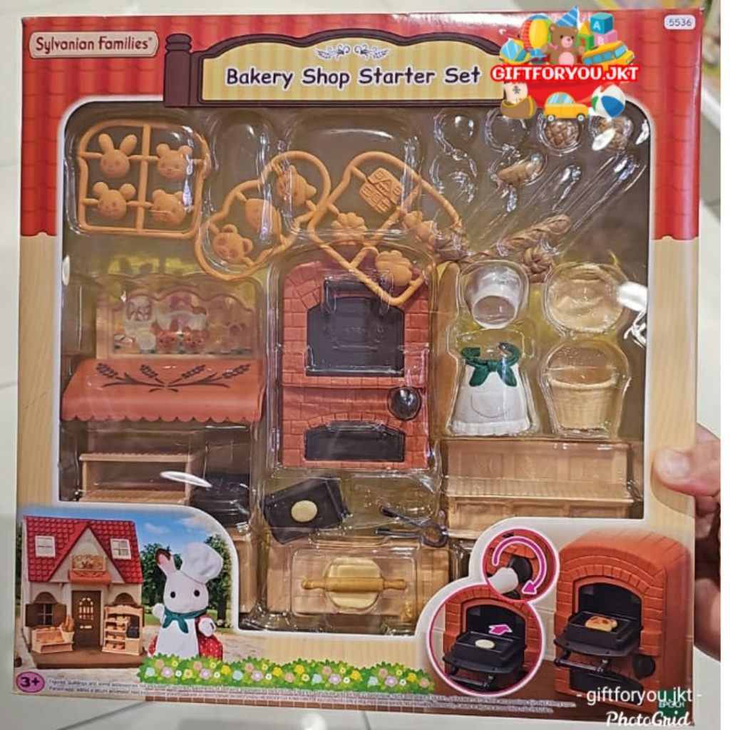 Sylvanian Families Bakery Shop Starter Set Mainan Anak Toy Kid Figure Boneka Mini Doll Pretend Play 