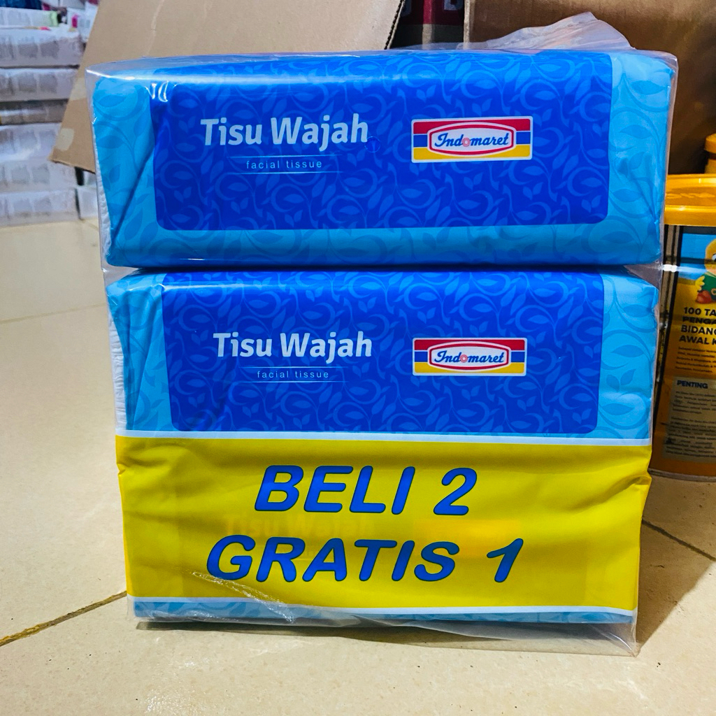 Tissue Indomaret 3pcs 180 2ply | Indomaret Tissue Wajah
