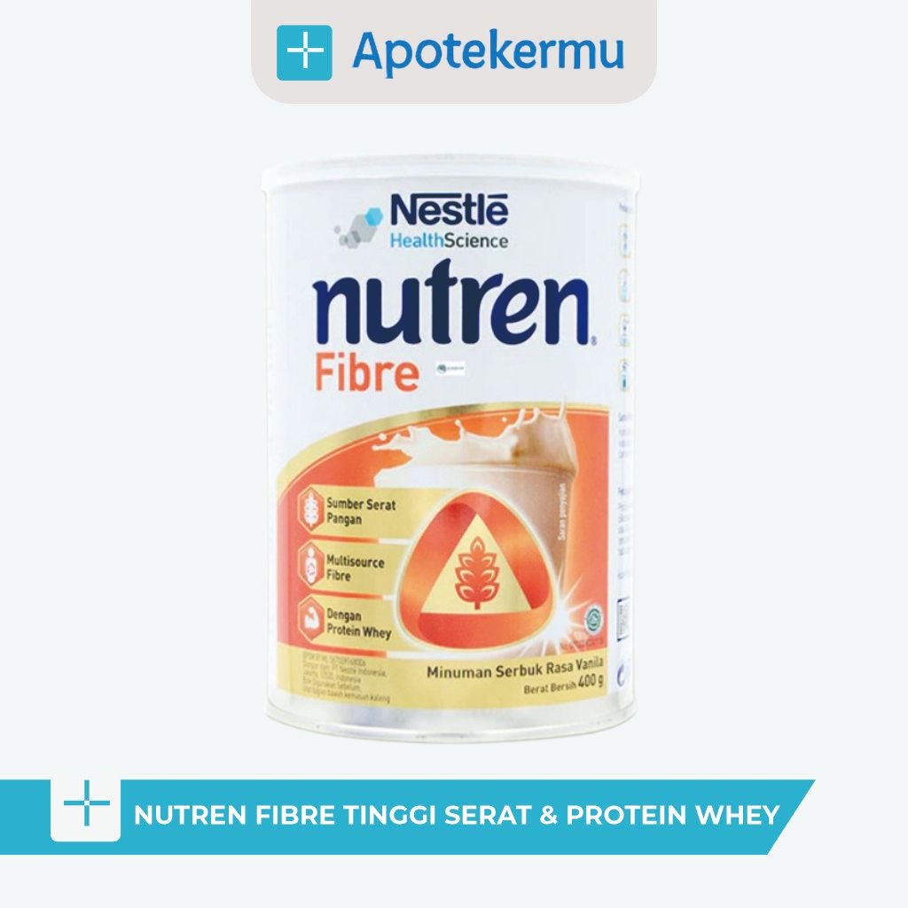 NUTREN FIBRE 400 GR – SUSU BUBUK TINGGI SERAT & PROTEIN WHEY UNTUK SALURAN CERNA SEHAT