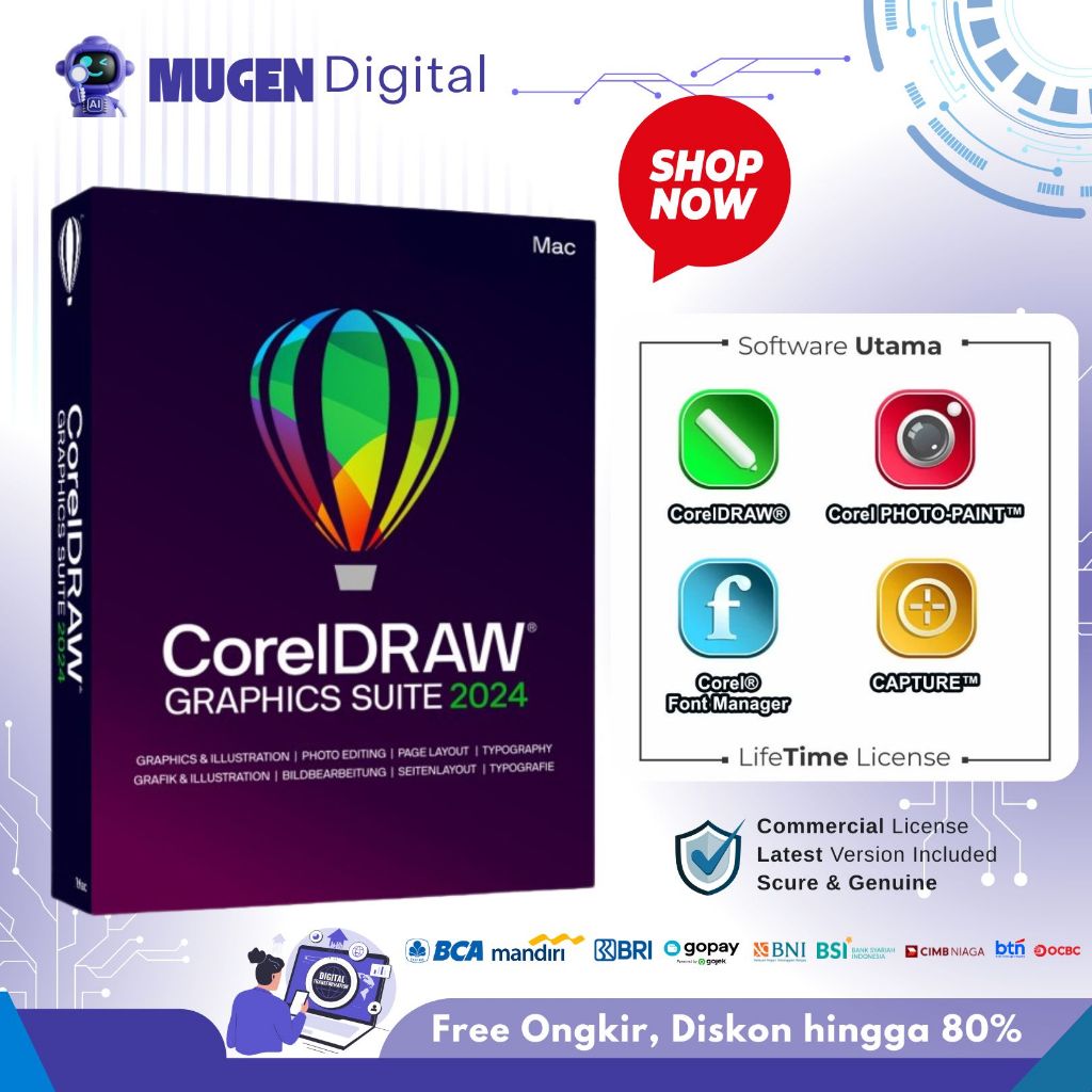 CorelDraw Graphic Suite original license for MAC Aktivasi Online