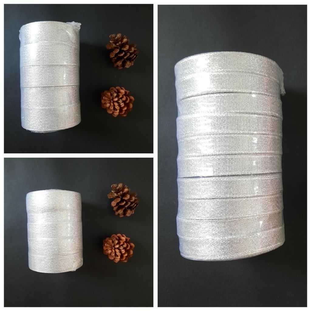 Pita Perak / Pita Glitter Silver