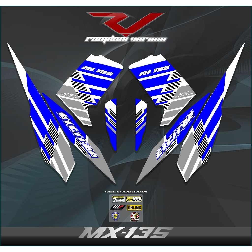 STRIPING JUPITER MX OLD/MX LAMA/STIKER MX 135/STRIPING MX 135 LAMA EXCITER KEREN