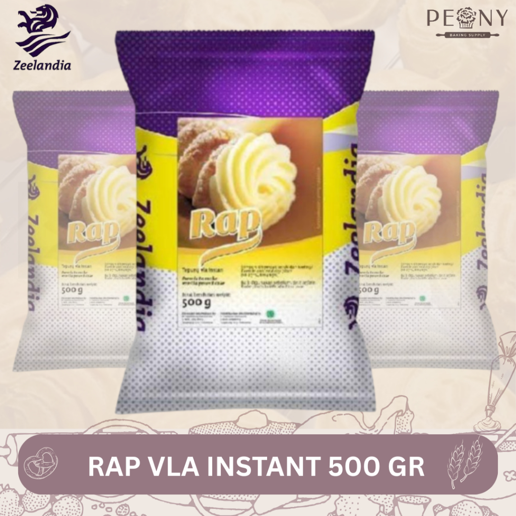 RAP TEPUNG VLA INSTAN 500 GRAM / VLA INSTANT / ISI SOES / ISIAN KUE SOES