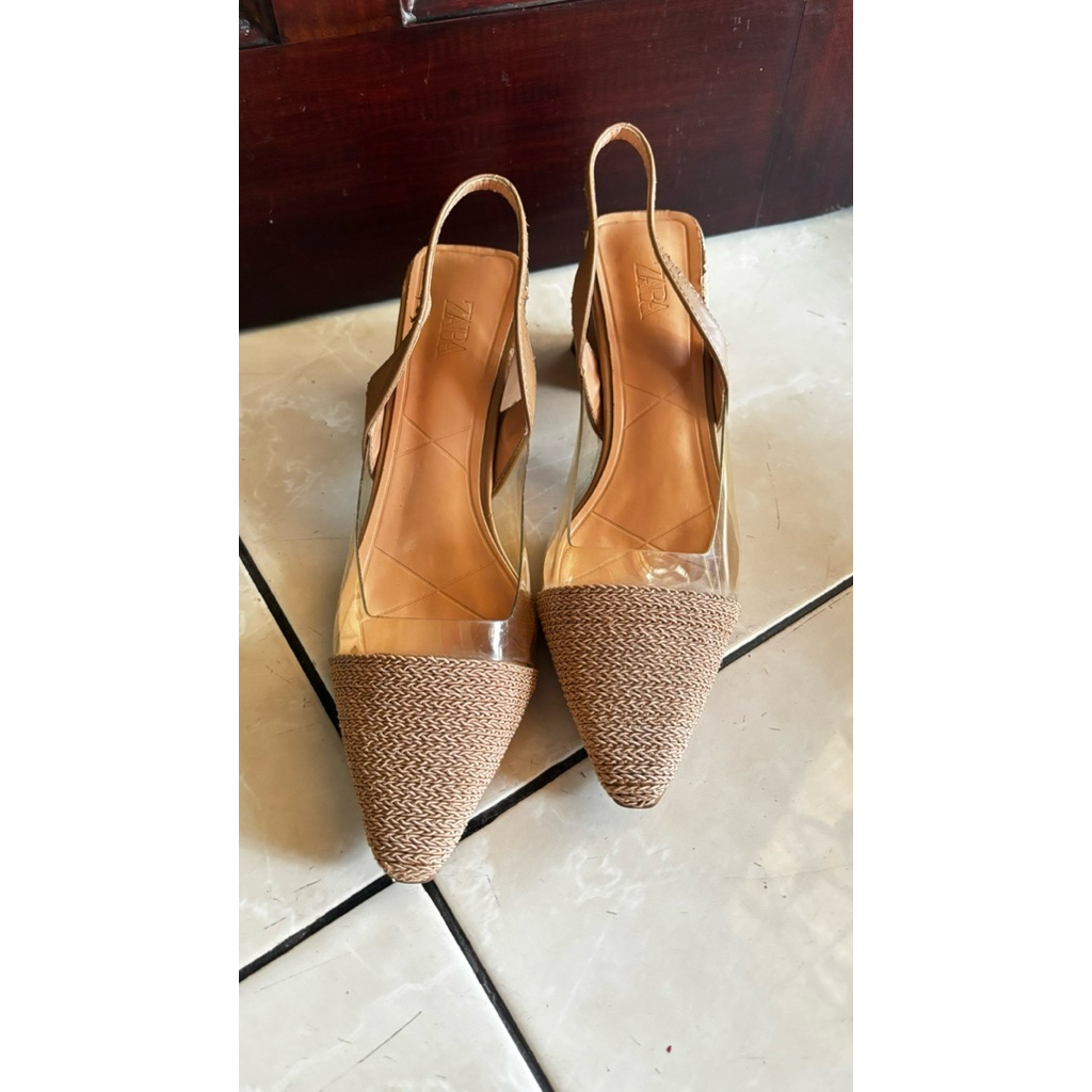 sepatu wanita heels merk zara ori 100%