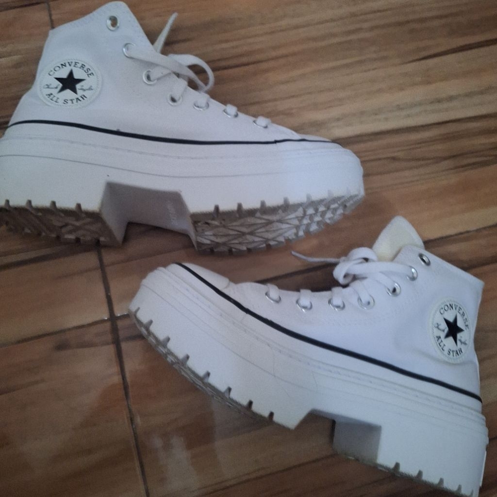 Preloved Converse CT AS High Lugged Heel Platform White