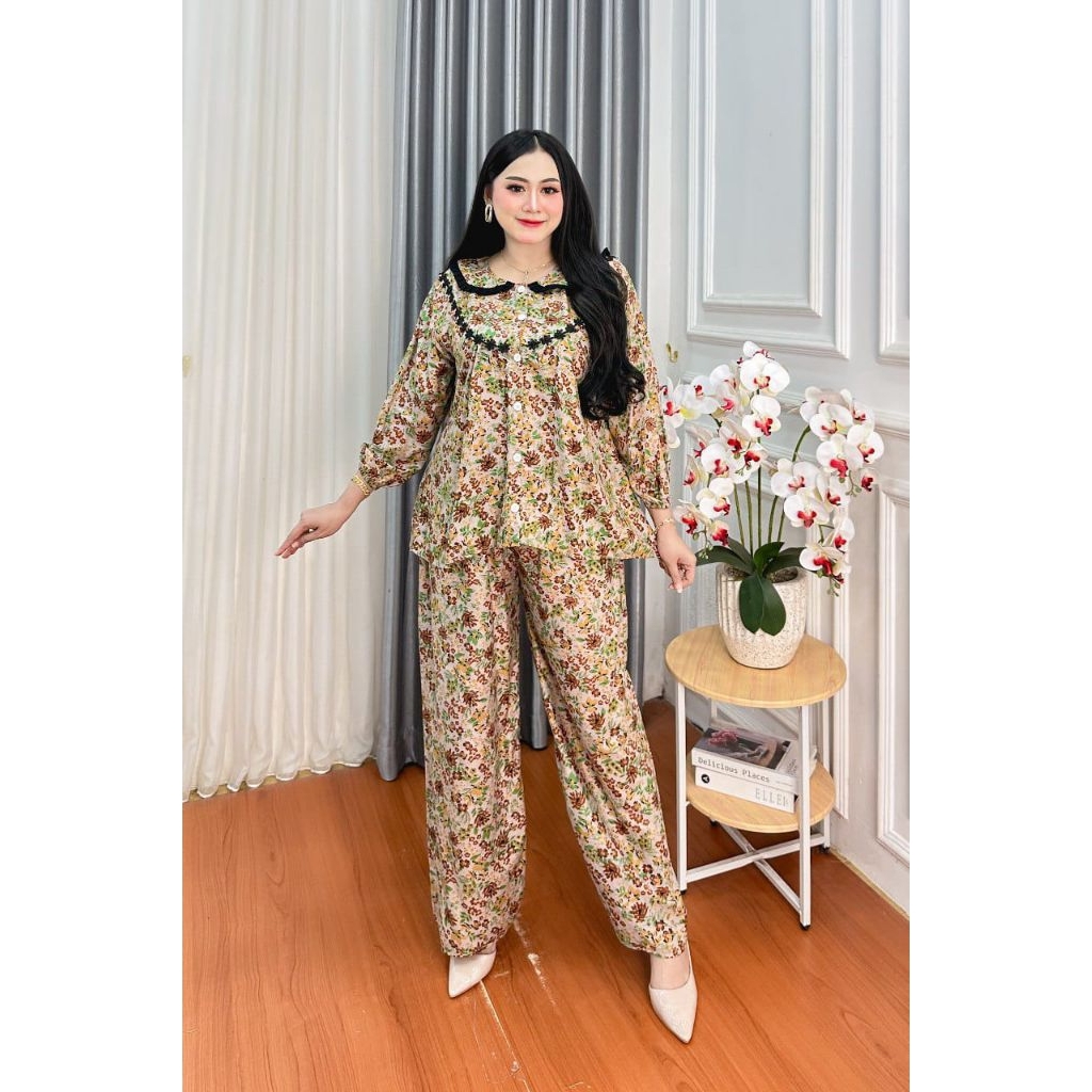 One Set Piyama Tidur Kekinian Model Terbaru