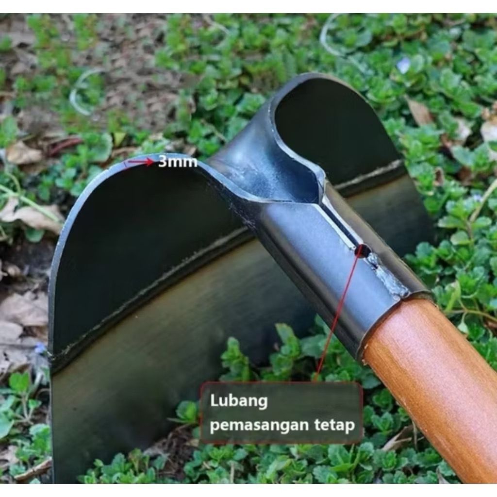 Cangkul kepala Pengganti baja taman cangkul pertanian cangkul tangan alat pertanian