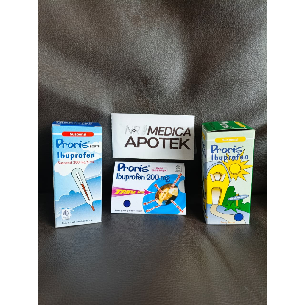 Proris kaplet 1 strip (10 kaplet) / Proris Suspensi 60ml / Proris Forte 50ml