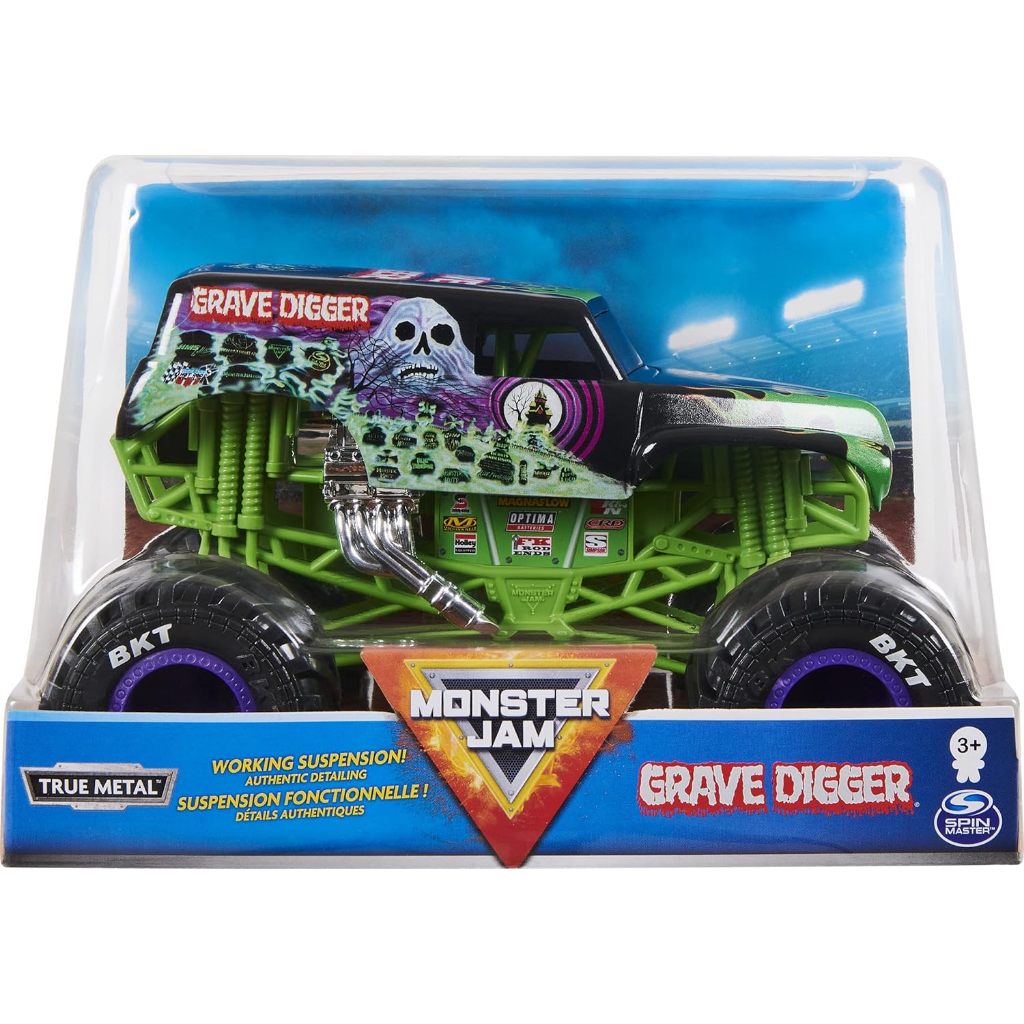 Monster Jam Official Grave Digger Monster Truck - Grave Digger Collector 1:24 Scale