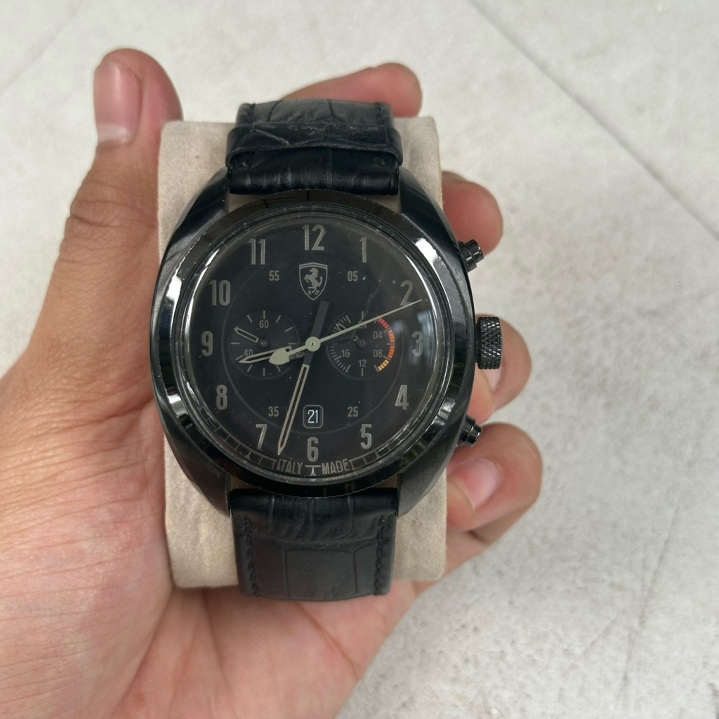 Jam Watch Ferrari Black Original