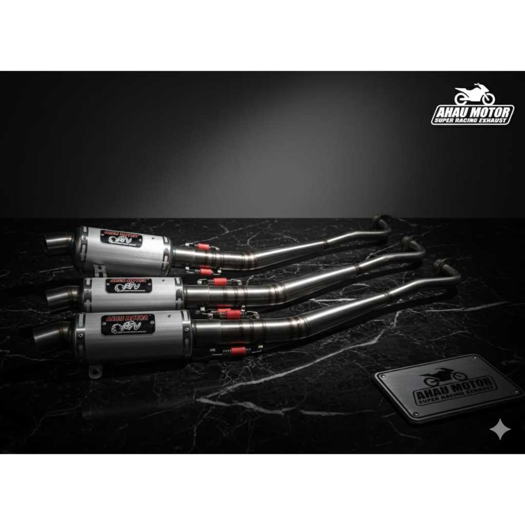 Knalpot AHAU BALAP ORIGINAL Jupiter z/satria fu/Mx/Supra x125/Revo/Karisma/shogun/Smash Knalpot Ahau