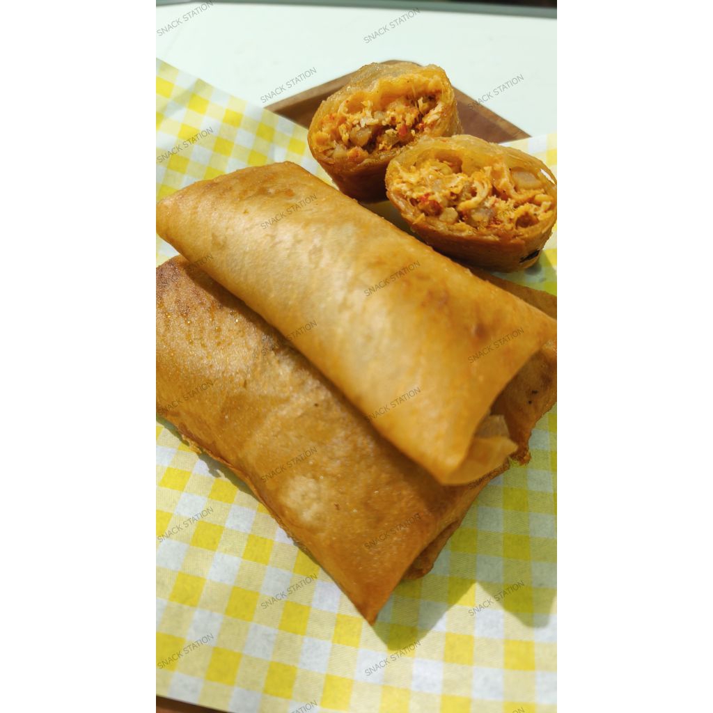 LUMPIA PEDAS AYAM SUWIR MIX BAKSO | 1 PACK ISI 5 dan 10 | FROZEN FOOD