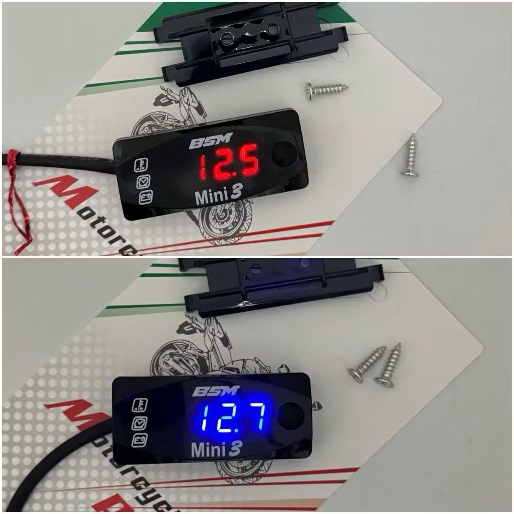 Voltmeter Aki Digital volt meter Accu Universal Motor Beat Vario Mio Nmax Aerox Pcx