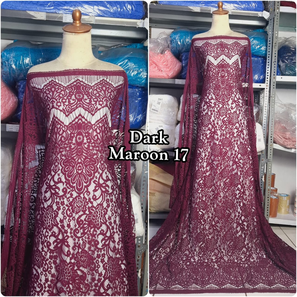 Kain Brokat Semi Francis Cordneli Timbul Katun Motif Fatmawati, KAIN MEWAH TERMURAH