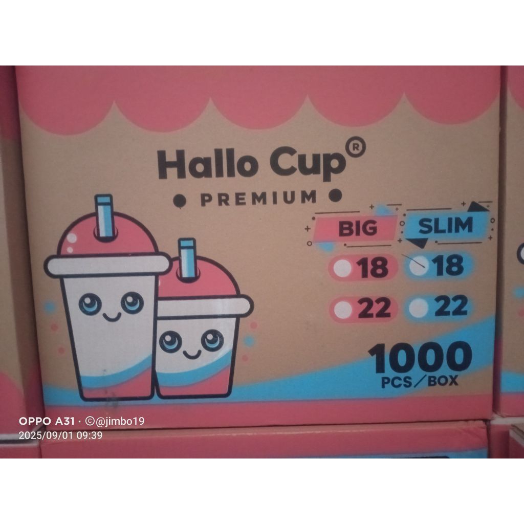 GELAS HALLO CUP 18Oz SLIM