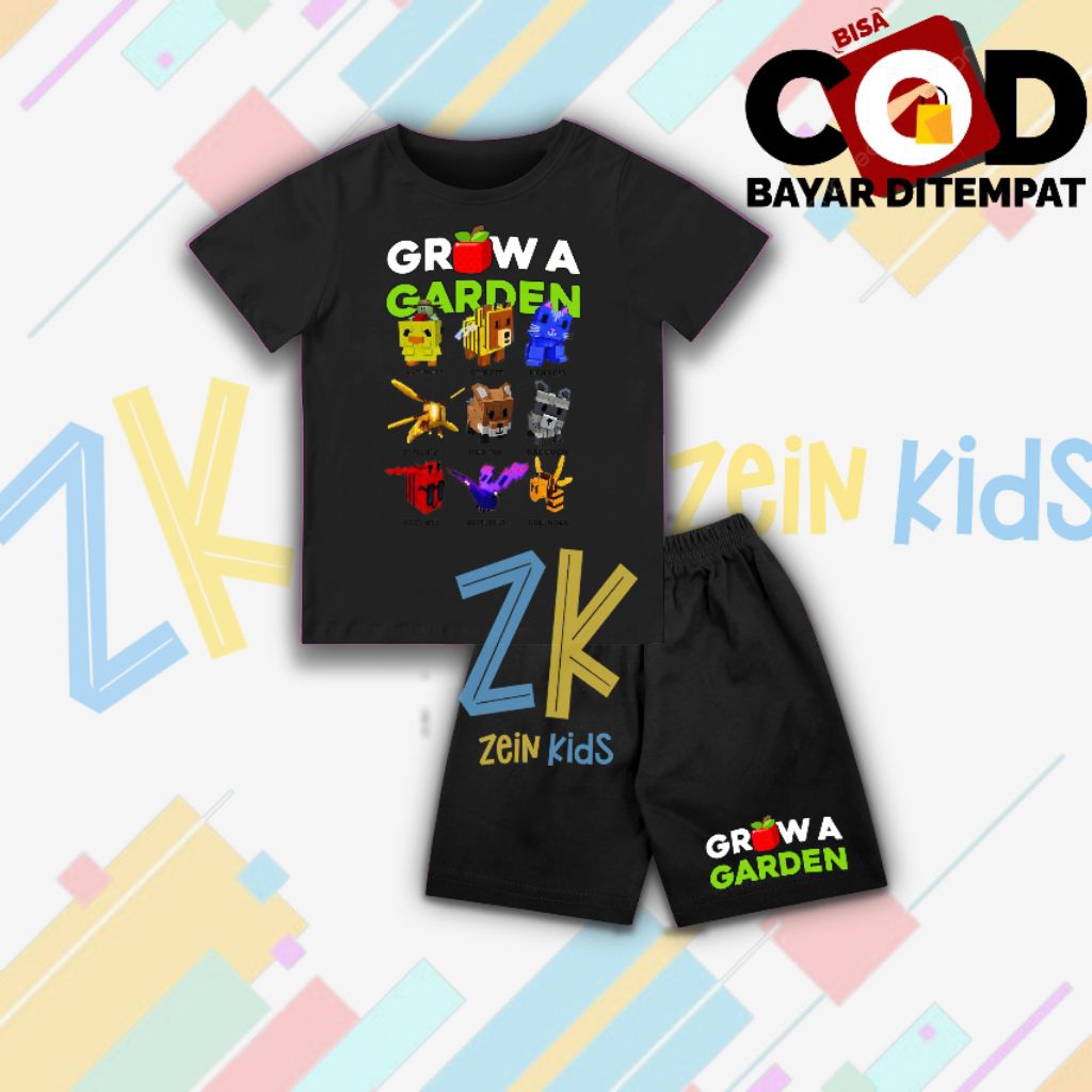 Setelan Kaos Anak GAG Grow A Garden - Setelan Baju Anak Grow A Garden Pet