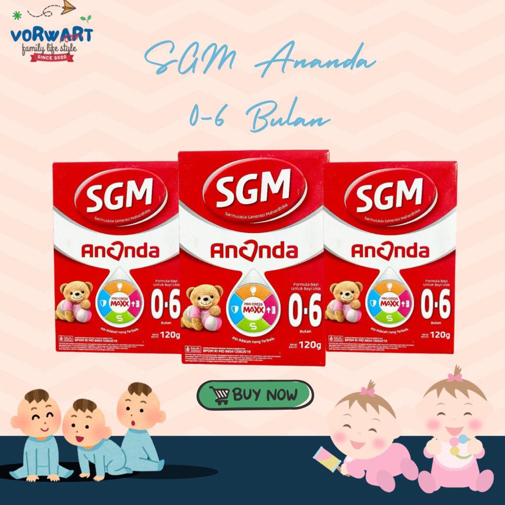 SUSU FORMULA BAYI SGM ANANDA 0-6 BULAN 120gr Exp Lama