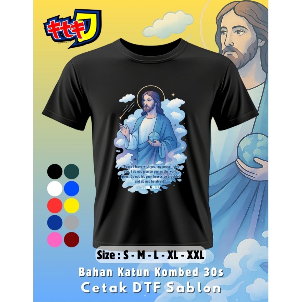 Tshirt Kaos Kristiani Jesus Christ (JC011)